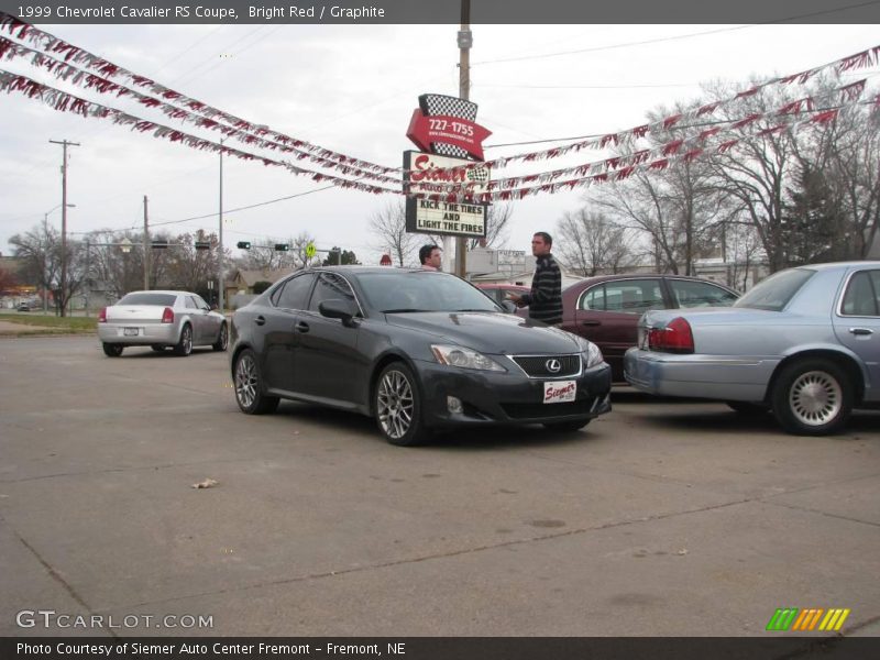 Bright Red / Graphite 1999 Chevrolet Cavalier RS Coupe