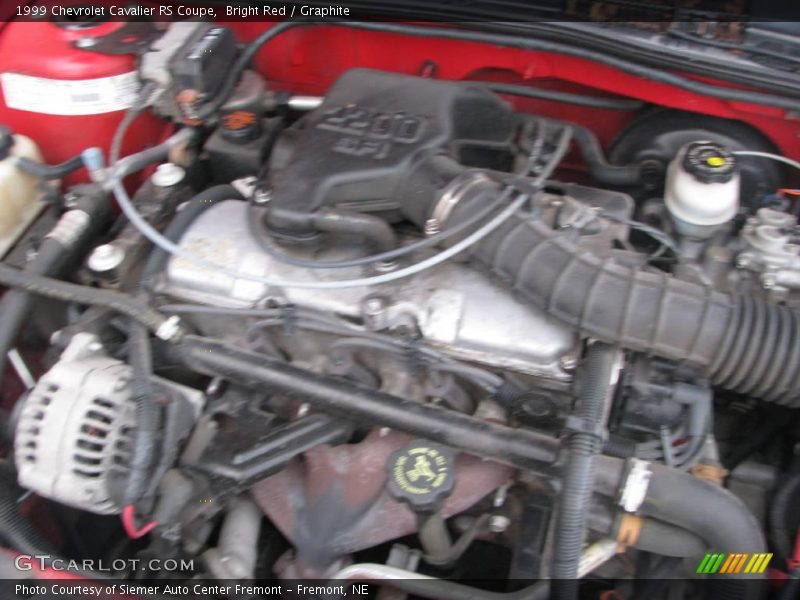 Bright Red / Graphite 1999 Chevrolet Cavalier RS Coupe