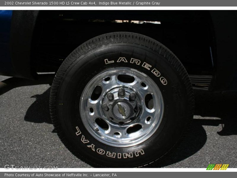 Indigo Blue Metallic / Graphite Gray 2002 Chevrolet Silverado 1500 HD LS Crew Cab 4x4