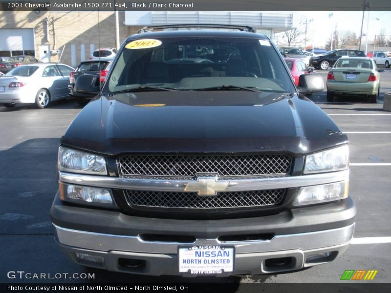 Black / Dark Charcoal 2003 Chevrolet Avalanche 1500 Z71 4x4