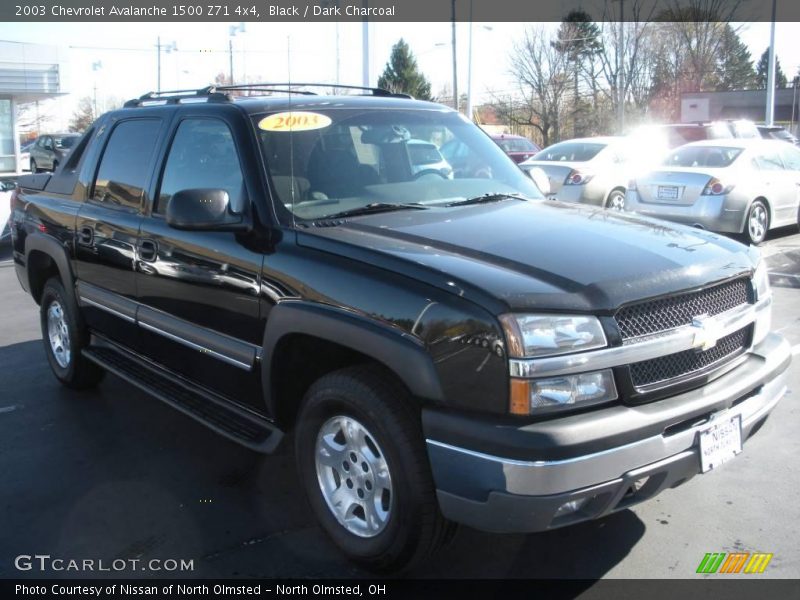 Black / Dark Charcoal 2003 Chevrolet Avalanche 1500 Z71 4x4