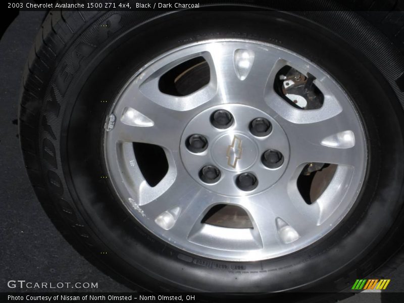 Black / Dark Charcoal 2003 Chevrolet Avalanche 1500 Z71 4x4