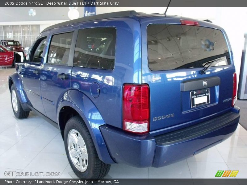 Deep Water Blue Pearl / Dark Slate Gray 2009 Dodge Nitro SE