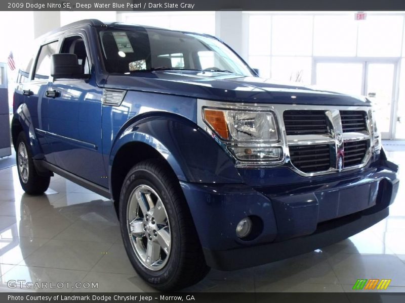 Deep Water Blue Pearl / Dark Slate Gray 2009 Dodge Nitro SE