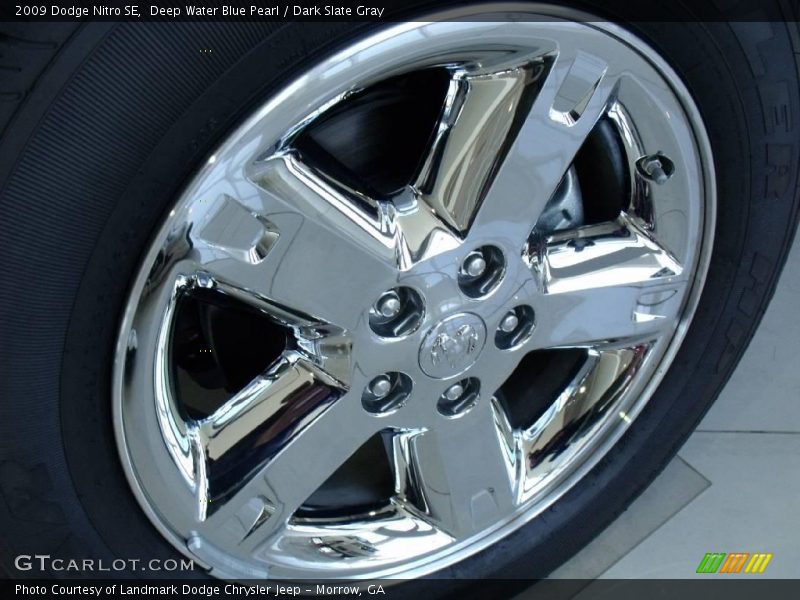 Deep Water Blue Pearl / Dark Slate Gray 2009 Dodge Nitro SE