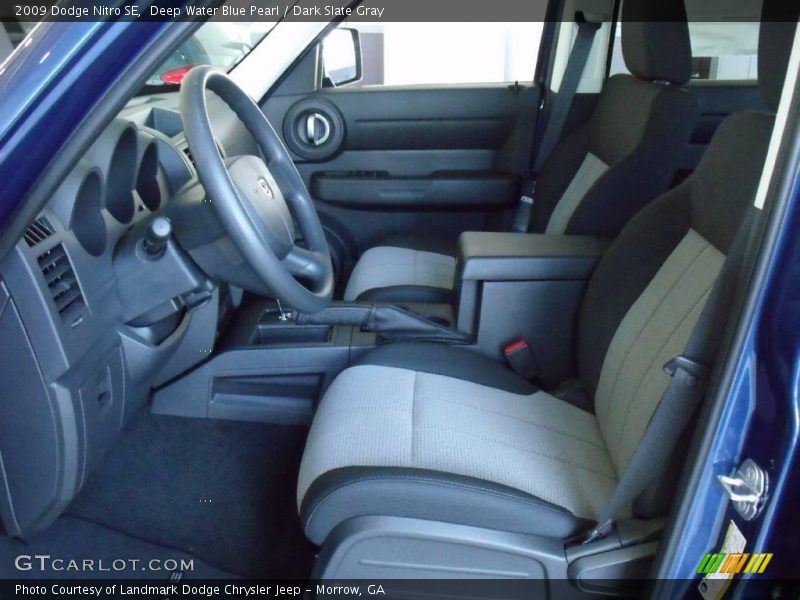 Deep Water Blue Pearl / Dark Slate Gray 2009 Dodge Nitro SE