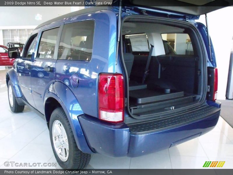 Deep Water Blue Pearl / Dark Slate Gray 2009 Dodge Nitro SE