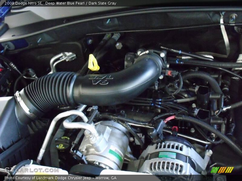 Deep Water Blue Pearl / Dark Slate Gray 2009 Dodge Nitro SE