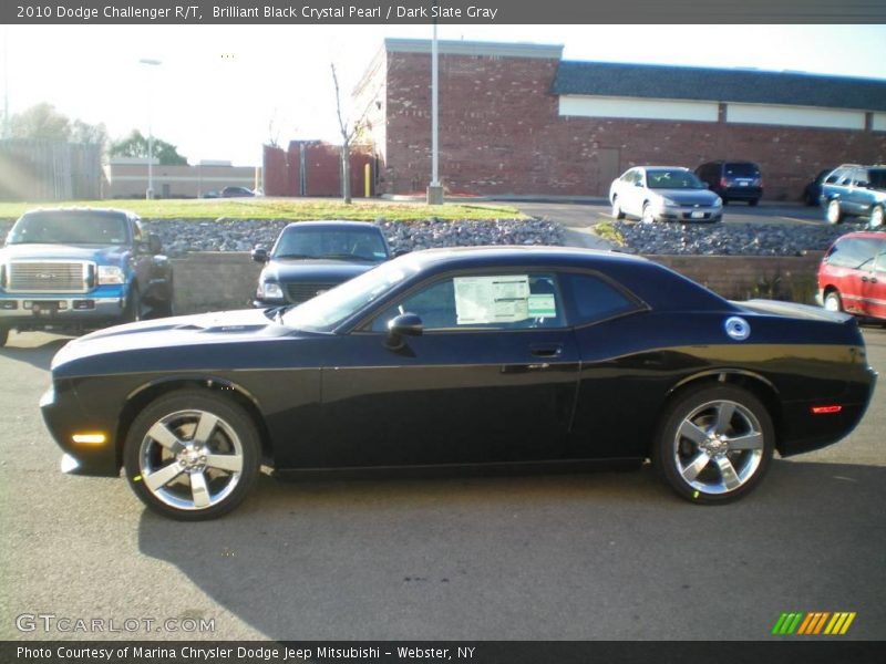 Brilliant Black Crystal Pearl / Dark Slate Gray 2010 Dodge Challenger R/T