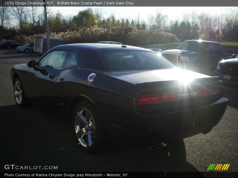 Brilliant Black Crystal Pearl / Dark Slate Gray 2010 Dodge Challenger R/T