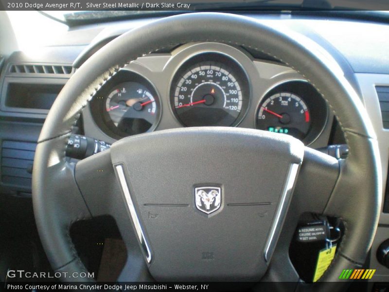 Silver Steel Metallic / Dark Slate Gray 2010 Dodge Avenger R/T