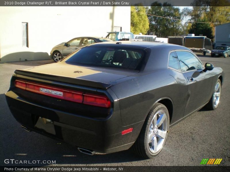 Brilliant Black Crystal Pearl / Dark Slate Gray 2010 Dodge Challenger R/T