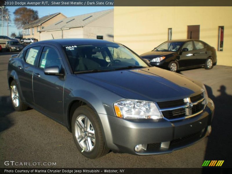 Silver Steel Metallic / Dark Slate Gray 2010 Dodge Avenger R/T