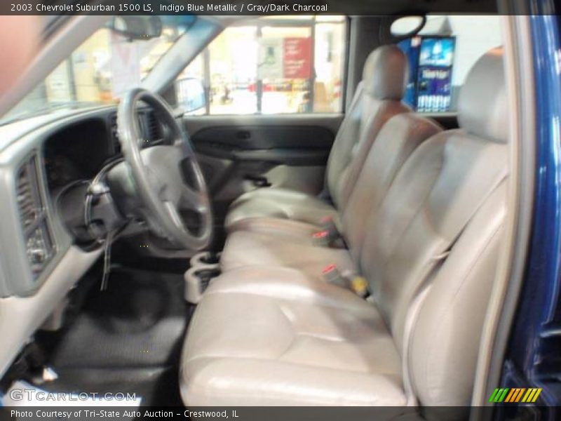 Indigo Blue Metallic / Gray/Dark Charcoal 2003 Chevrolet Suburban 1500 LS