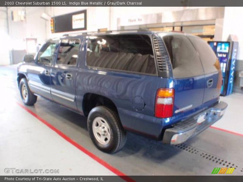 Indigo Blue Metallic / Gray/Dark Charcoal 2003 Chevrolet Suburban 1500 LS