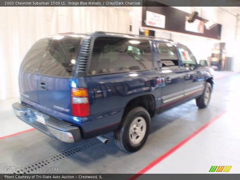 Indigo Blue Metallic / Gray/Dark Charcoal 2003 Chevrolet Suburban 1500 LS