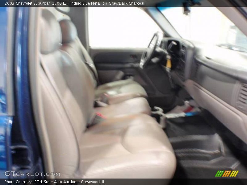 Indigo Blue Metallic / Gray/Dark Charcoal 2003 Chevrolet Suburban 1500 LS