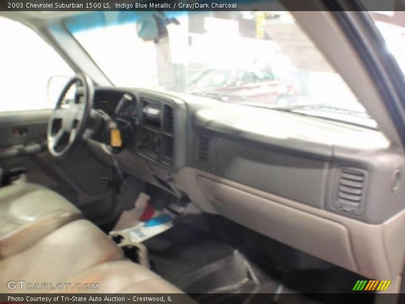 Indigo Blue Metallic / Gray/Dark Charcoal 2003 Chevrolet Suburban 1500 LS