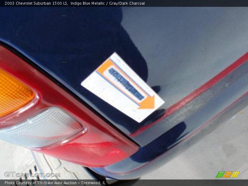 Indigo Blue Metallic / Gray/Dark Charcoal 2003 Chevrolet Suburban 1500 LS