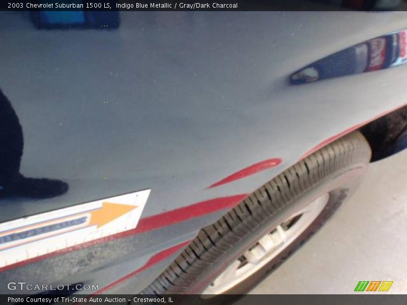 Indigo Blue Metallic / Gray/Dark Charcoal 2003 Chevrolet Suburban 1500 LS