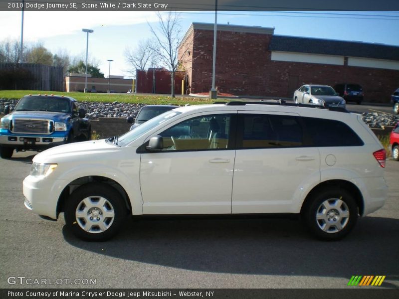 Stone White / Dark Slate Gray 2010 Dodge Journey SE