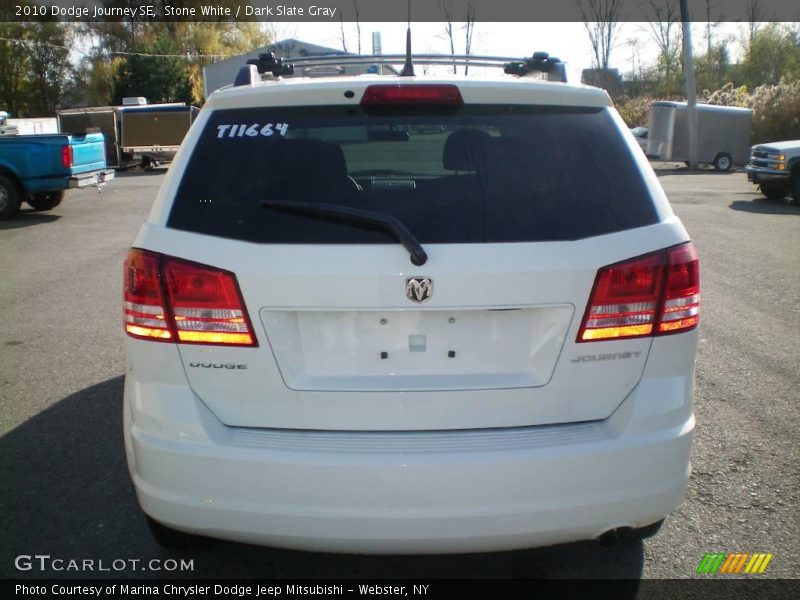 Stone White / Dark Slate Gray 2010 Dodge Journey SE