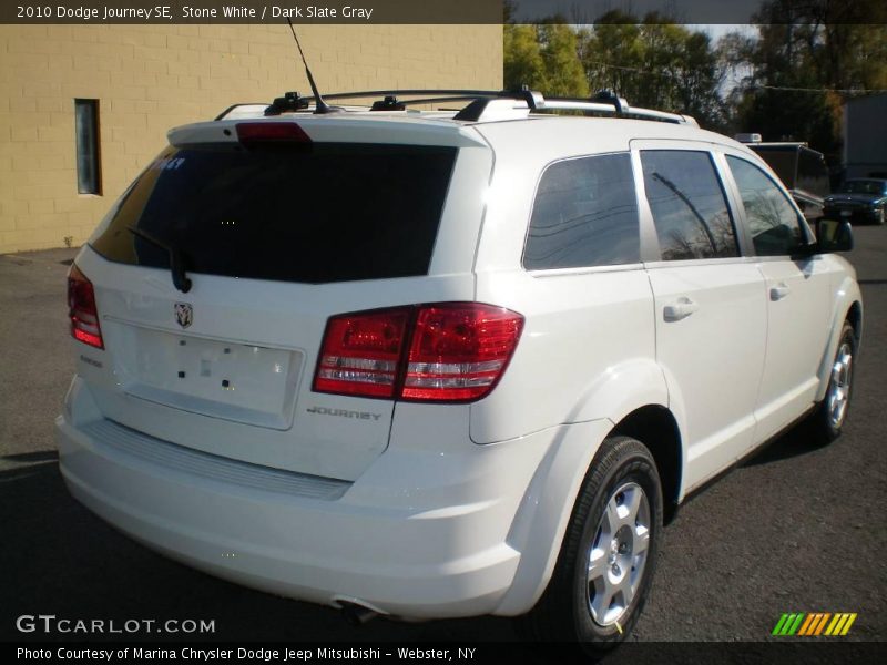 Stone White / Dark Slate Gray 2010 Dodge Journey SE