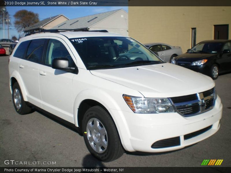 Stone White / Dark Slate Gray 2010 Dodge Journey SE
