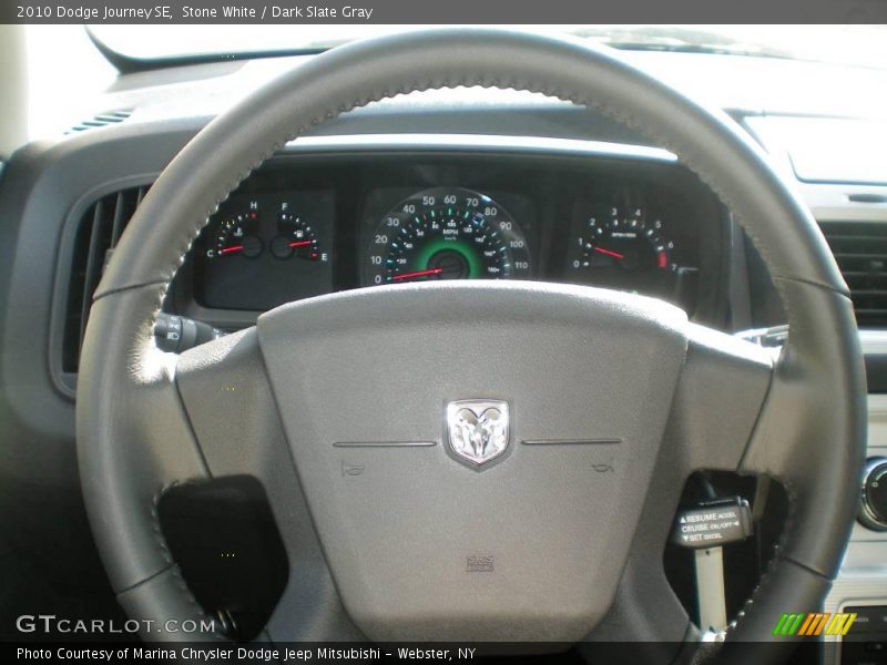 Stone White / Dark Slate Gray 2010 Dodge Journey SE