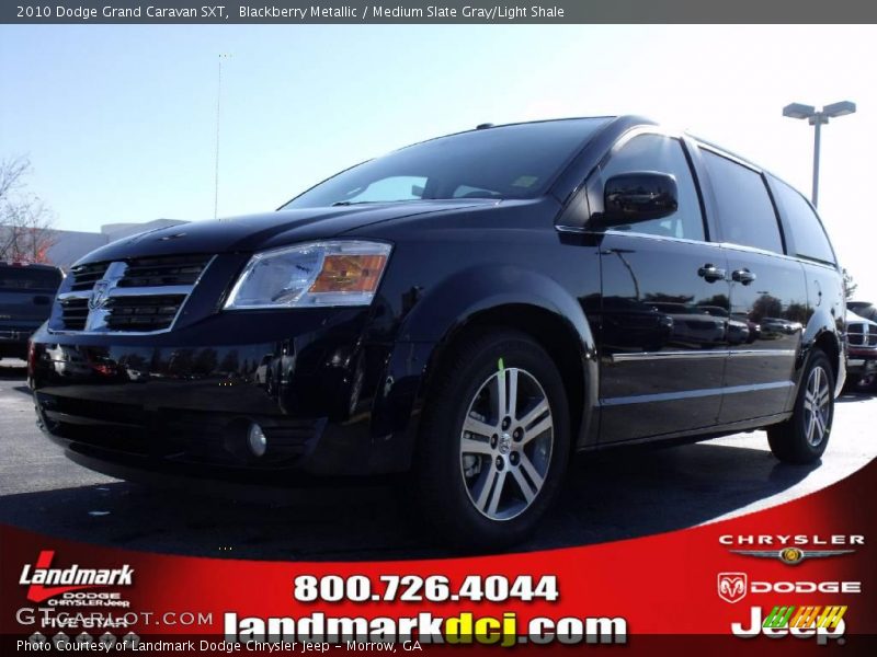 Blackberry Metallic / Medium Slate Gray/Light Shale 2010 Dodge Grand Caravan SXT