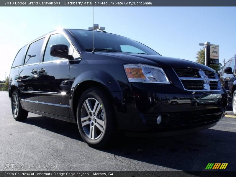 Blackberry Metallic / Medium Slate Gray/Light Shale 2010 Dodge Grand Caravan SXT