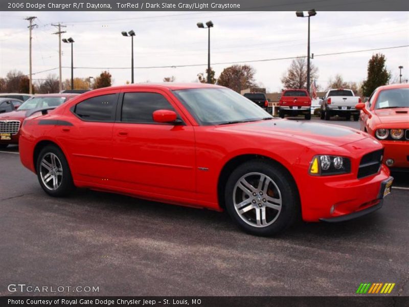 TorRed / Dark Slate Gray/Light Graystone 2006 Dodge Charger R/T Daytona