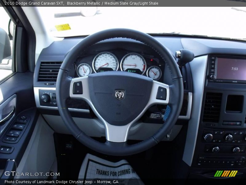 Blackberry Metallic / Medium Slate Gray/Light Shale 2010 Dodge Grand Caravan SXT