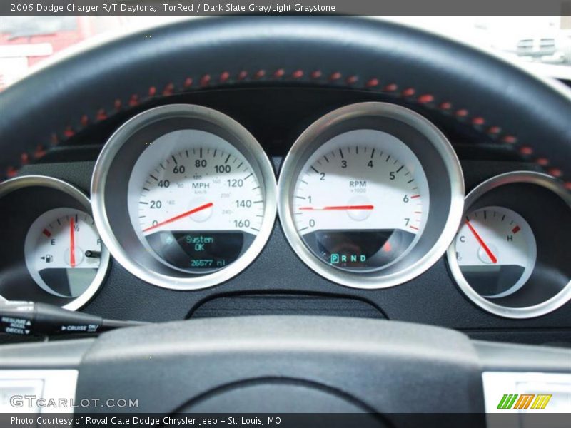 TorRed / Dark Slate Gray/Light Graystone 2006 Dodge Charger R/T Daytona