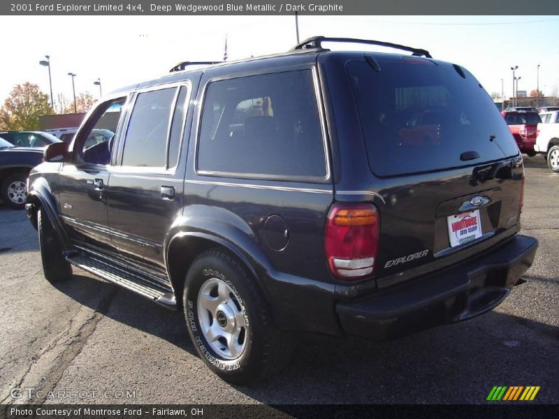 Deep Wedgewood Blue Metallic / Dark Graphite 2001 Ford Explorer Limited 4x4