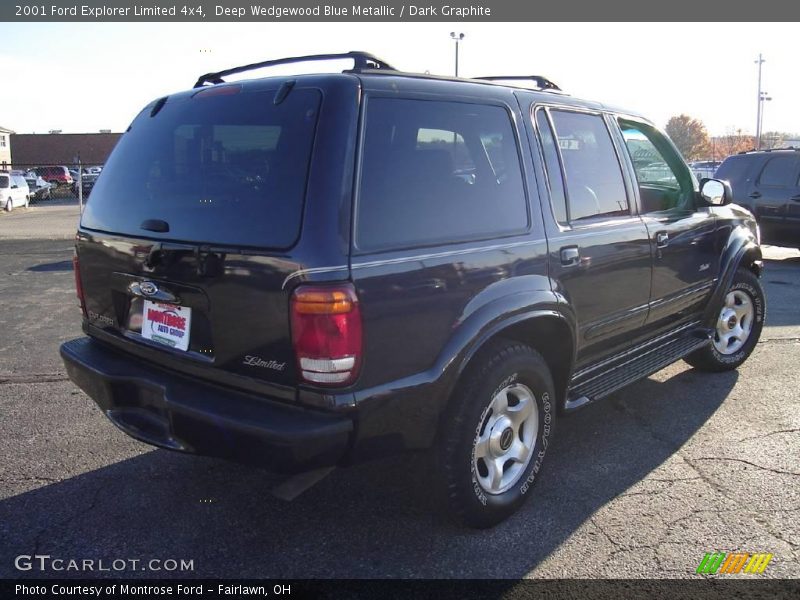 Deep Wedgewood Blue Metallic / Dark Graphite 2001 Ford Explorer Limited 4x4
