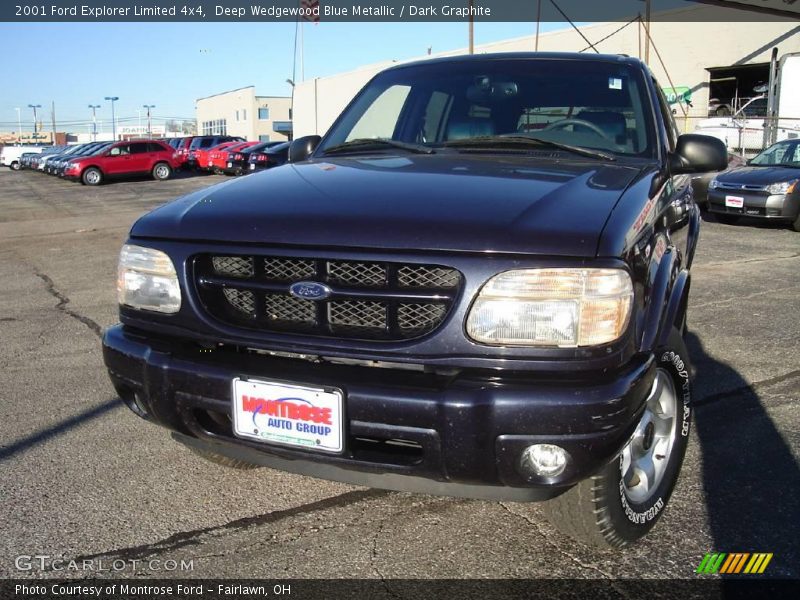 Deep Wedgewood Blue Metallic / Dark Graphite 2001 Ford Explorer Limited 4x4