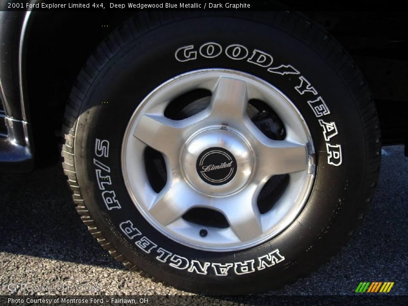 Deep Wedgewood Blue Metallic / Dark Graphite 2001 Ford Explorer Limited 4x4