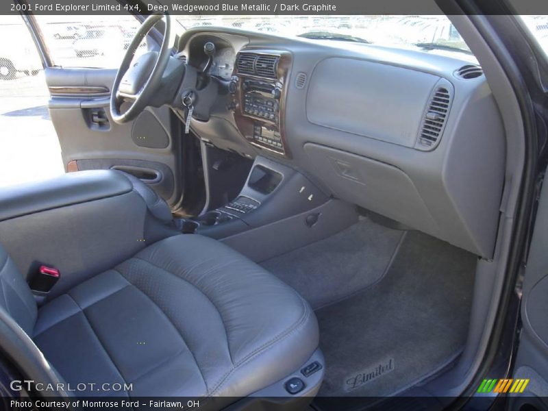 Deep Wedgewood Blue Metallic / Dark Graphite 2001 Ford Explorer Limited 4x4