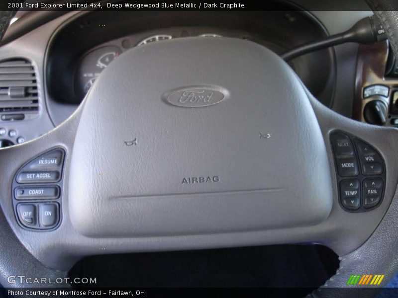 Deep Wedgewood Blue Metallic / Dark Graphite 2001 Ford Explorer Limited 4x4