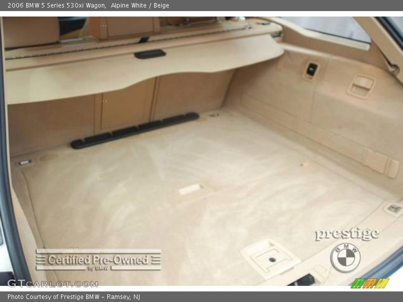 Alpine White / Beige 2006 BMW 5 Series 530xi Wagon