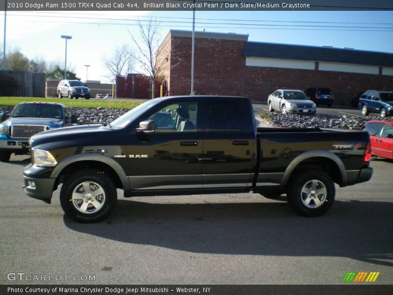 Brilliant Black Crystal Pearl / Dark Slate/Medium Graystone 2010 Dodge Ram 1500 TRX4 Quad Cab 4x4