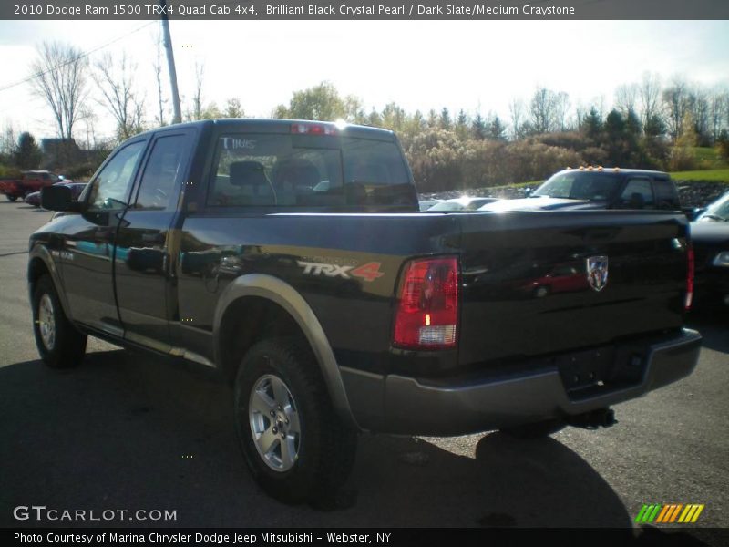 Brilliant Black Crystal Pearl / Dark Slate/Medium Graystone 2010 Dodge Ram 1500 TRX4 Quad Cab 4x4