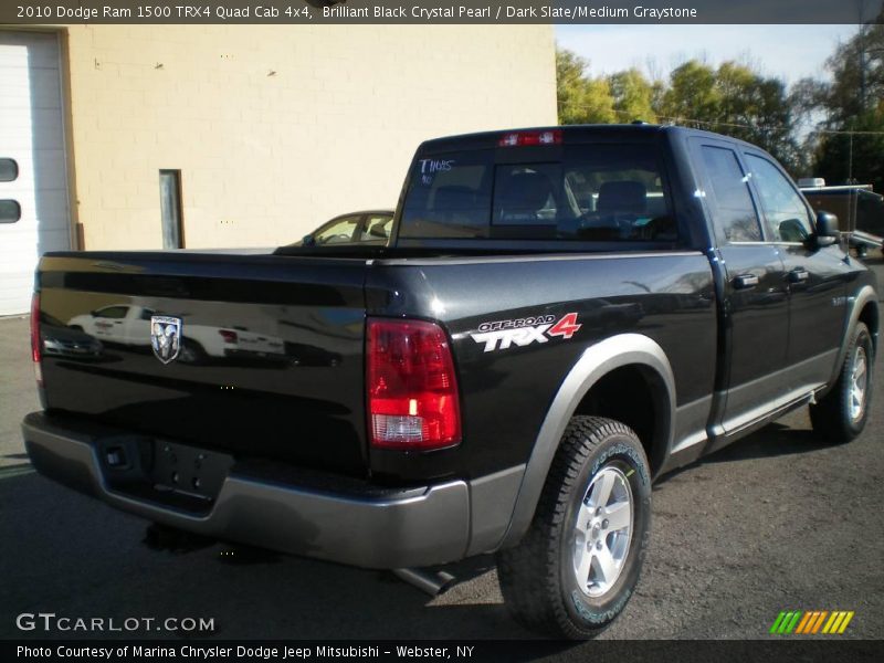 Brilliant Black Crystal Pearl / Dark Slate/Medium Graystone 2010 Dodge Ram 1500 TRX4 Quad Cab 4x4