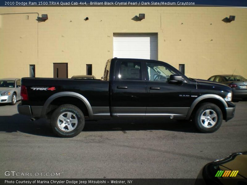 Brilliant Black Crystal Pearl / Dark Slate/Medium Graystone 2010 Dodge Ram 1500 TRX4 Quad Cab 4x4