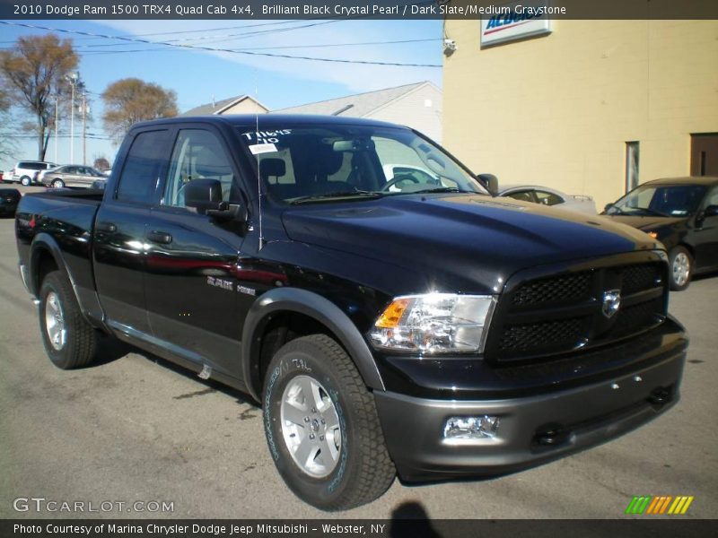 Brilliant Black Crystal Pearl / Dark Slate/Medium Graystone 2010 Dodge Ram 1500 TRX4 Quad Cab 4x4