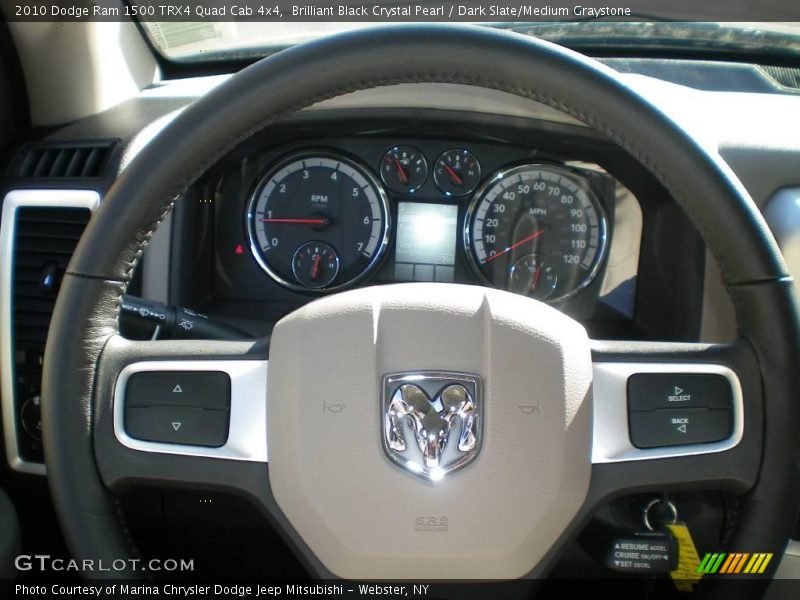 Brilliant Black Crystal Pearl / Dark Slate/Medium Graystone 2010 Dodge Ram 1500 TRX4 Quad Cab 4x4