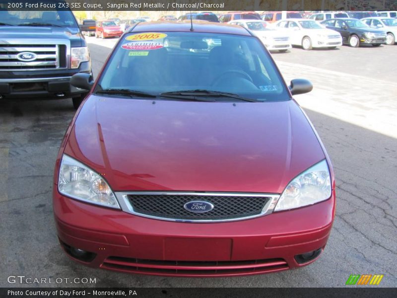 Sangria Red Metallic / Charcoal/Charcoal 2005 Ford Focus ZX3 SES Coupe