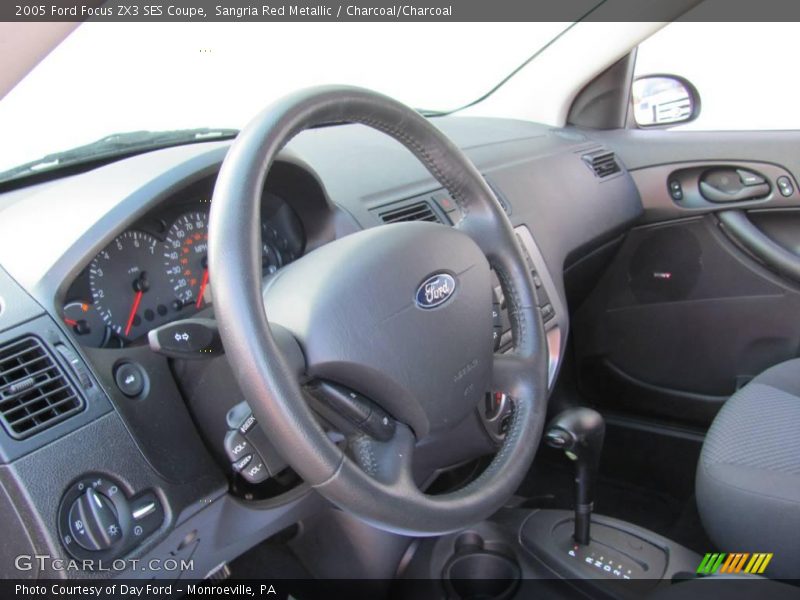 Sangria Red Metallic / Charcoal/Charcoal 2005 Ford Focus ZX3 SES Coupe