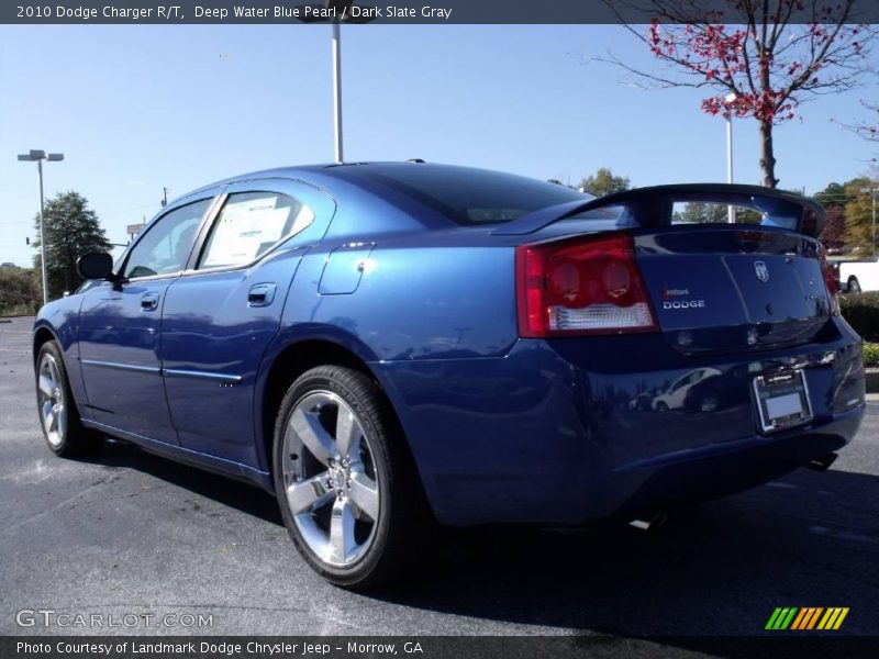 Deep Water Blue Pearl / Dark Slate Gray 2010 Dodge Charger R/T